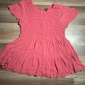 Torrid coral short sleeve blouse